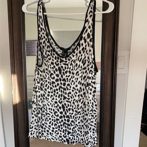 Cheetah print tank top